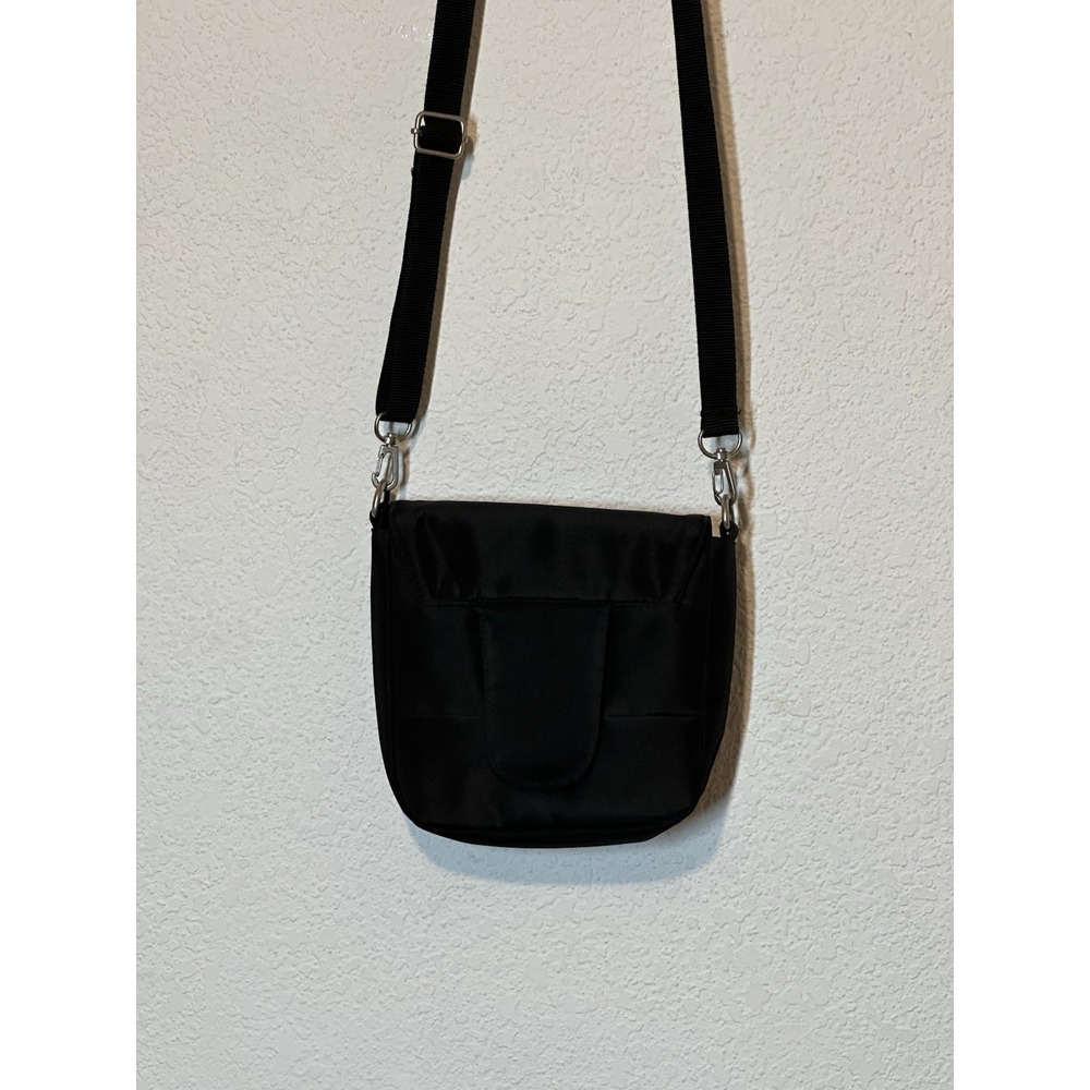 New Travelon Small Black Crossbody Bag Or Belt Bag Travel RFID Blocking Packable
